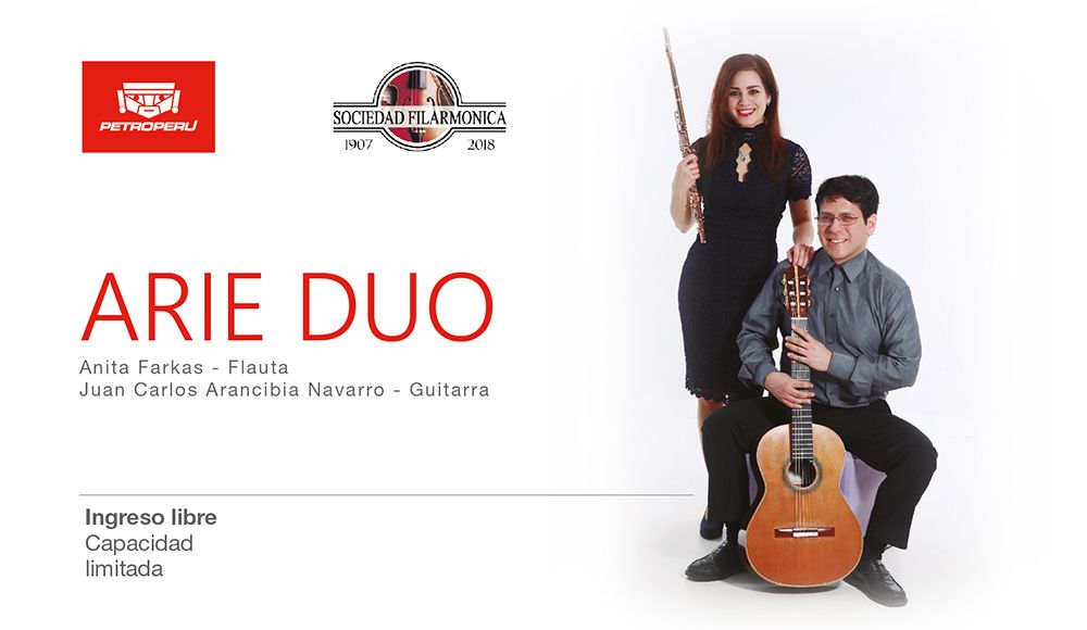 Recital gratuito de guitarra y flauta gracias a Sociedad Filarmónica de Lima y PETROPERÚ
