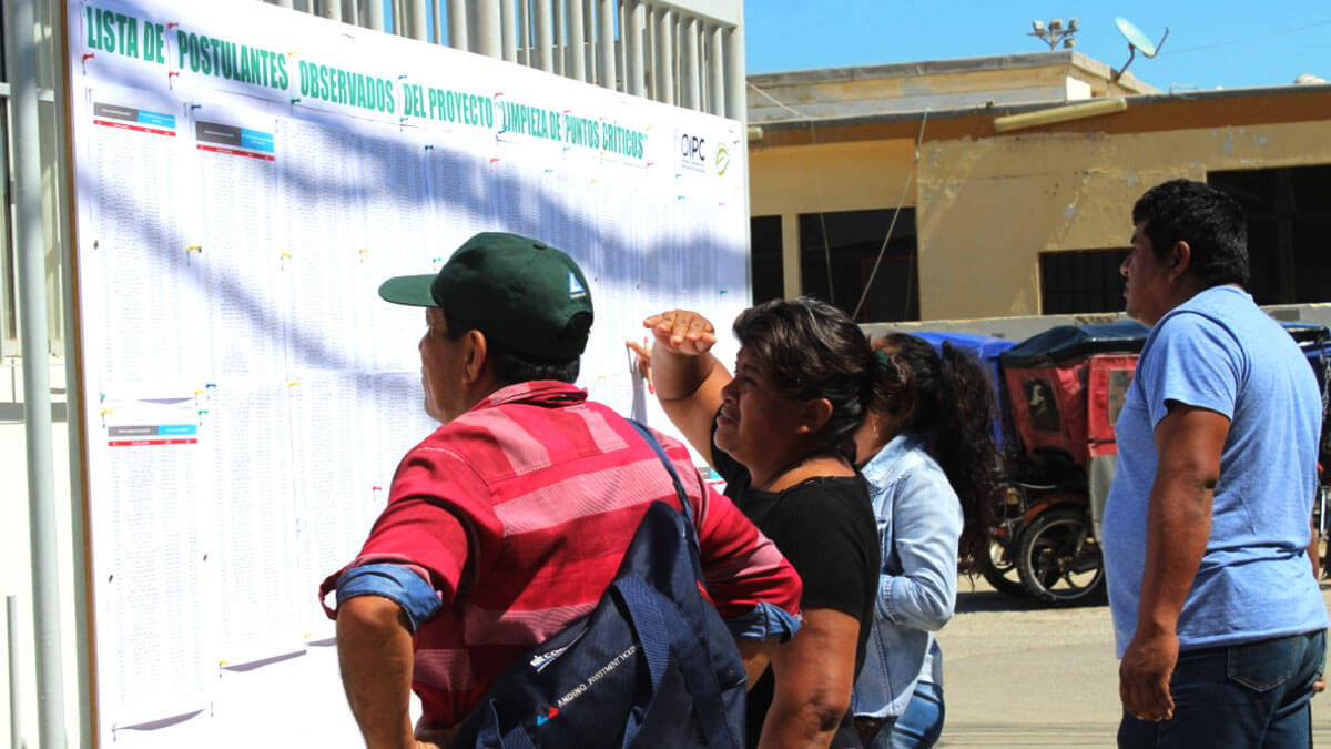Sorteo para Proyecto de Limpieza de Puntos Críticos se realizará el 5 de septiembre