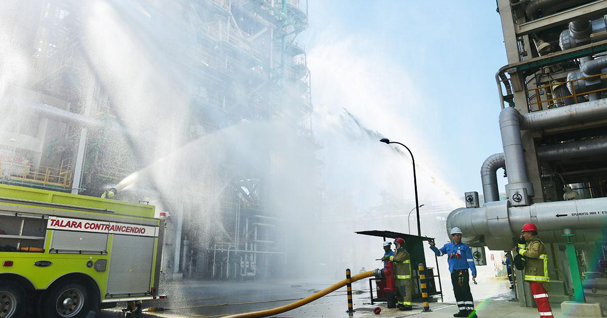 Petroperú realizó simulacro en la Refinería Talara